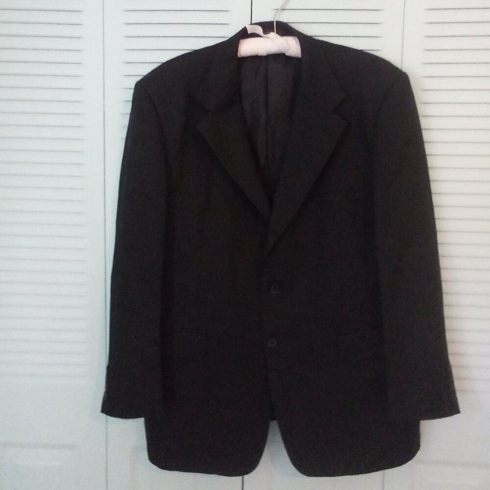 VITTORIO ST. ANGELO 46R LINEN BLEND SUIT JACKET 3 BUTTON CASUAL LINED BLAZER
